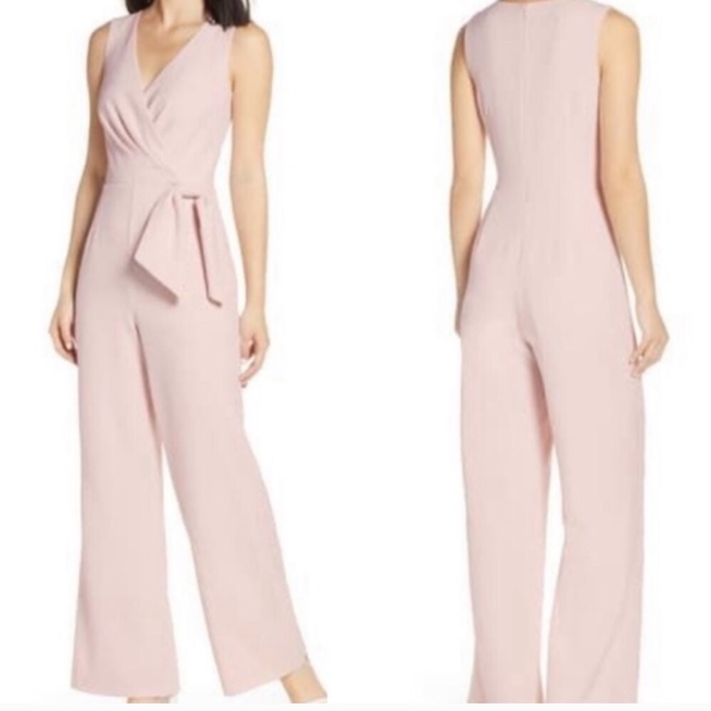 NWT Eliza J Faux Wrap Jumpsuit